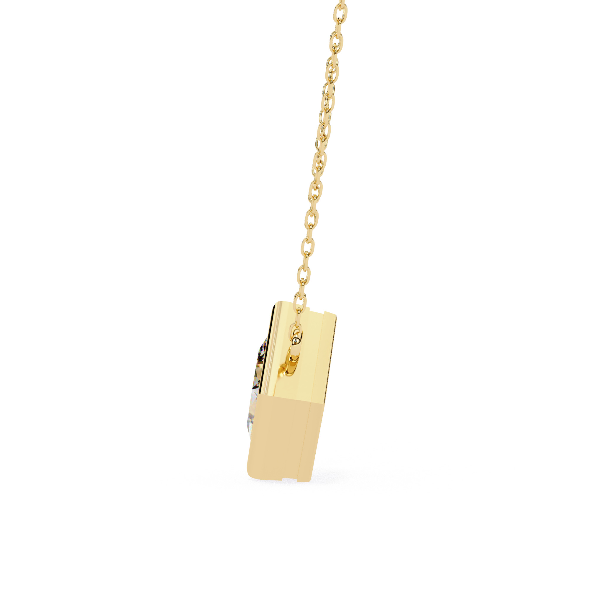 Solitaire Diamond Pendant 360 Animation Renders 3dm stl details 3D print model_14