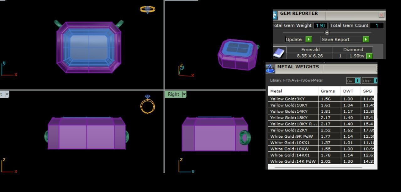 Solitaire Diamond Pendant 360 Animation Renders 3dm stl details 3D print model_13