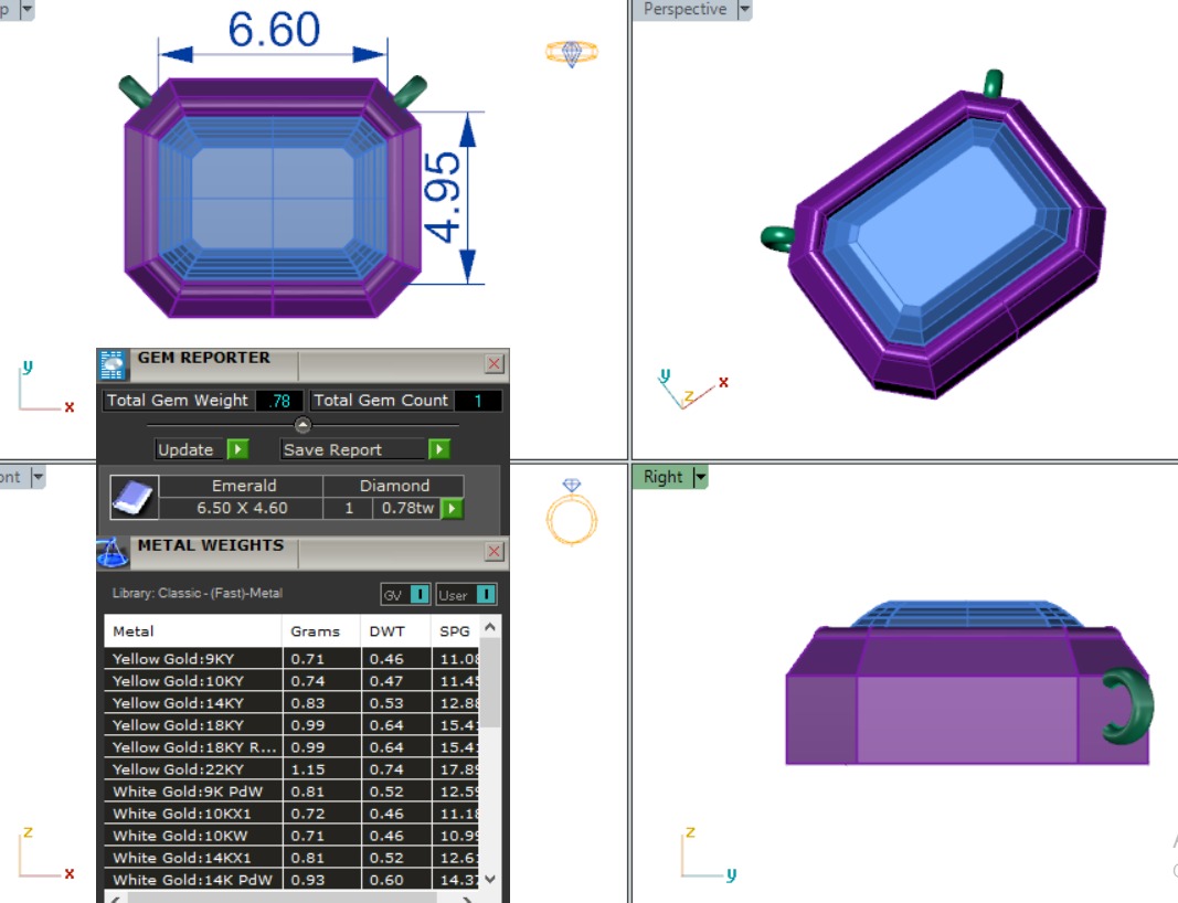 Solitaire Diamond Pendant 360 Animation Renders 3dm stl details 3D print model_2