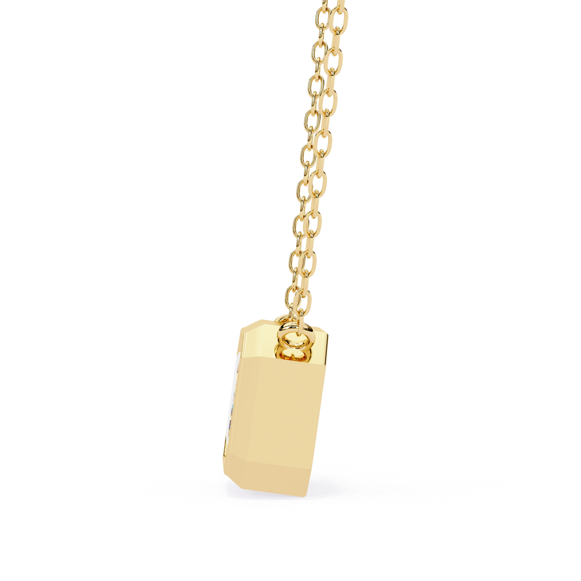 Solitaire Diamond Pendant 360 Animation Renders 3dm stl details 3D print model_12