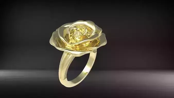 Rose Ring 3D print model