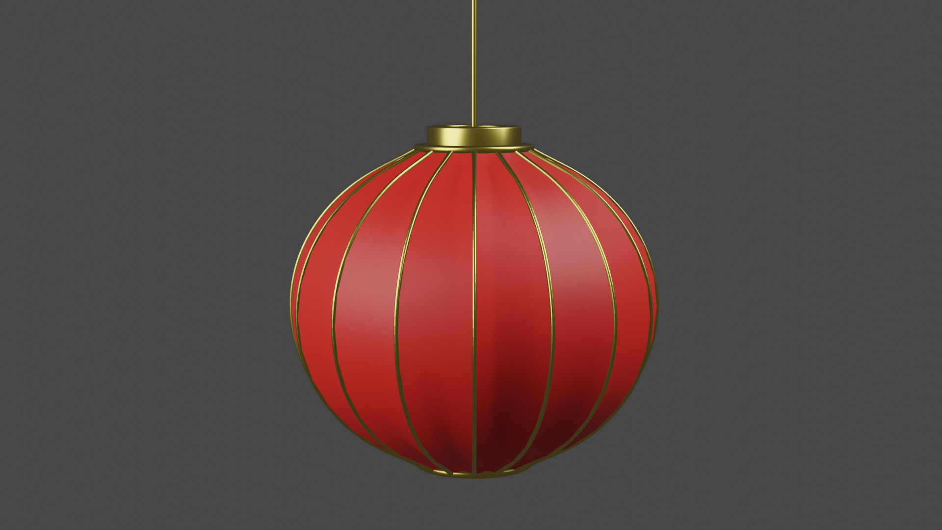 Chinese lantern 3D model_1
