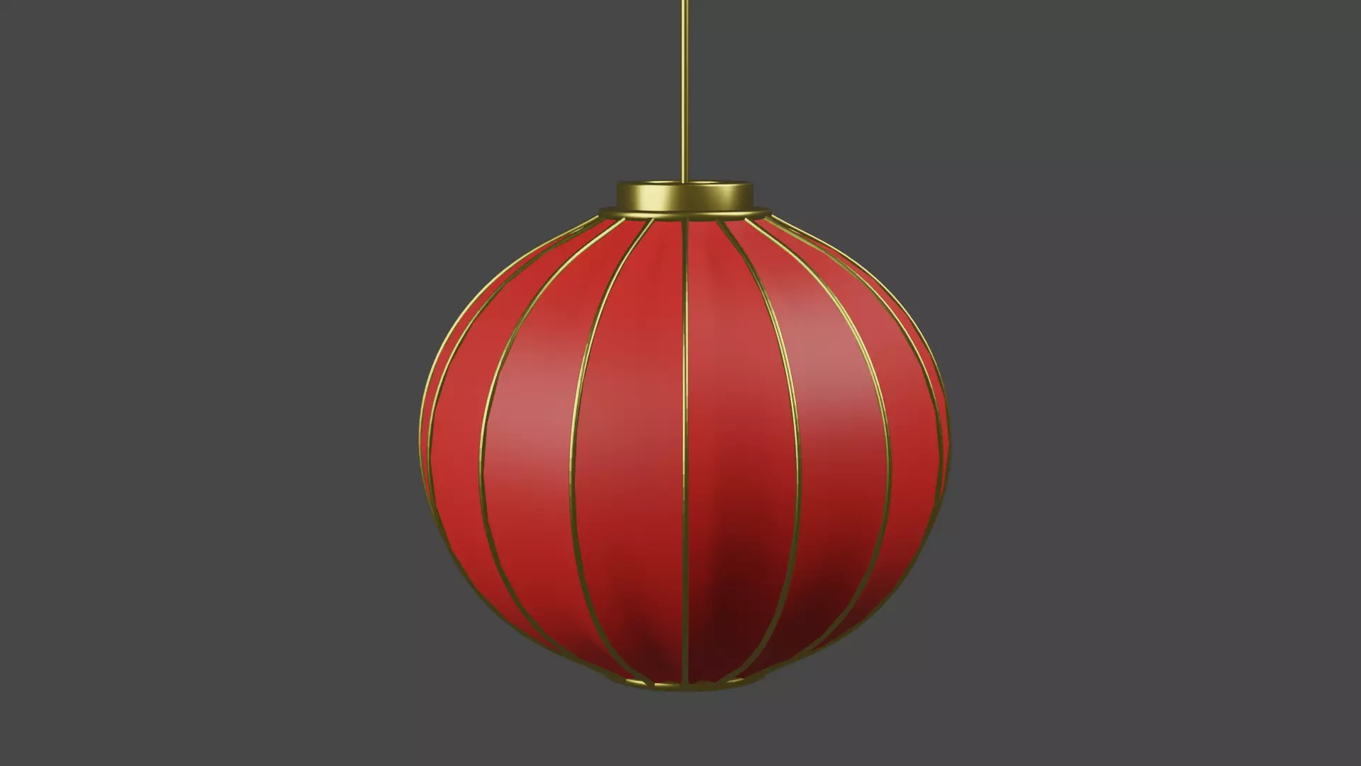 Chinese lantern 3D model_0