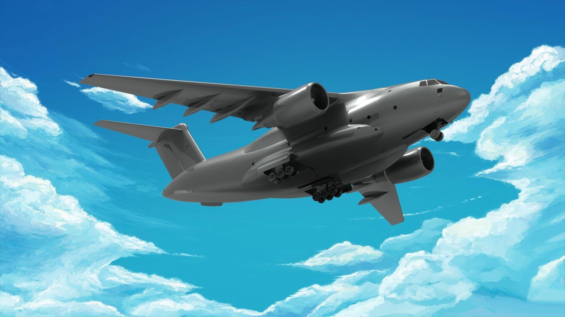 Kawasaki C-2 3D model_2