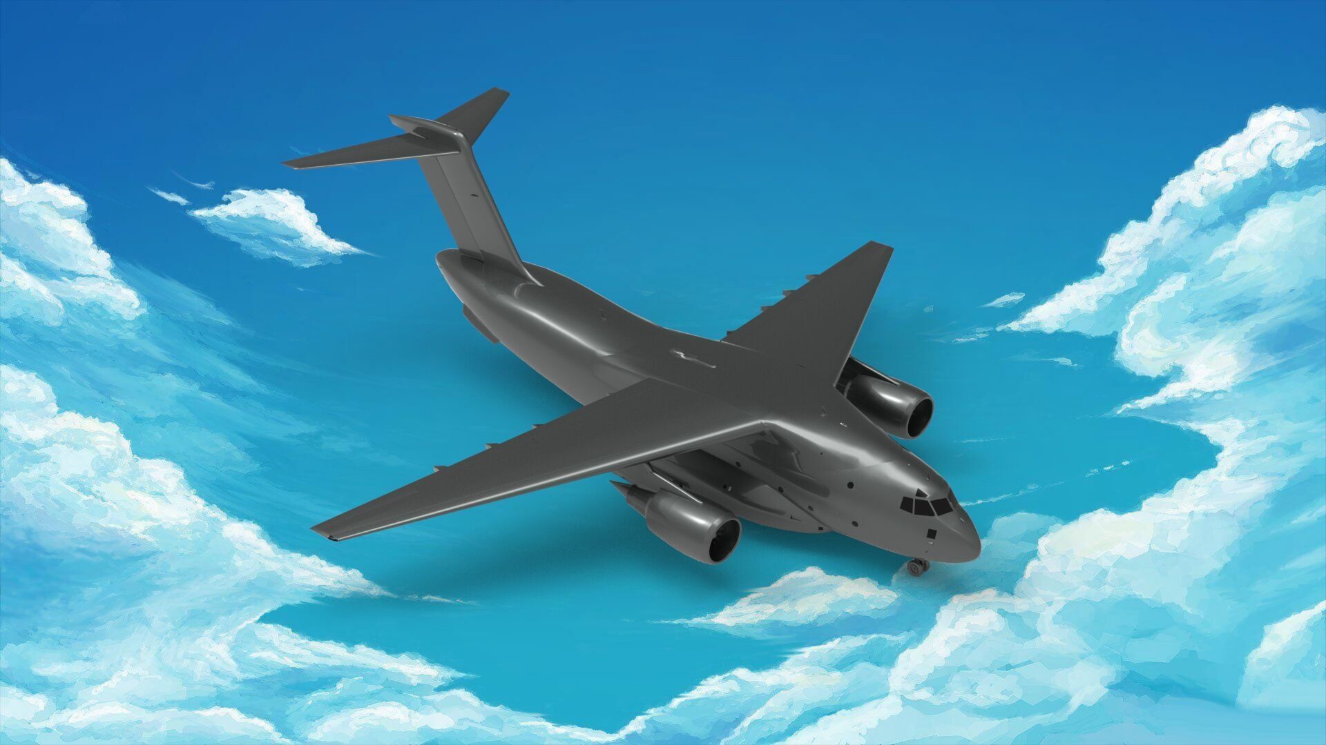 Kawasaki C-2 3D model_1