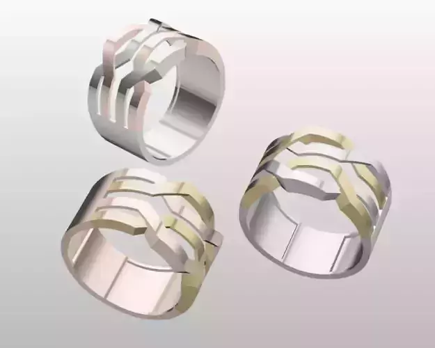 Mens Ring free 3D printable file Free 3D print model