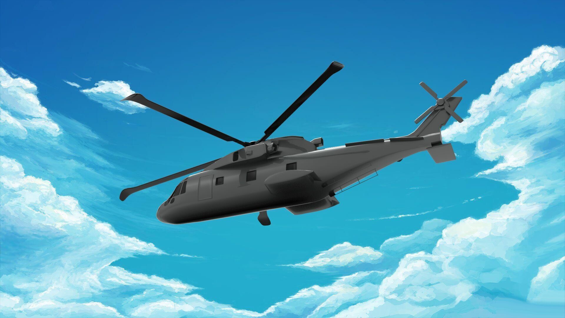 AgustaWestland AW101 3D model_2