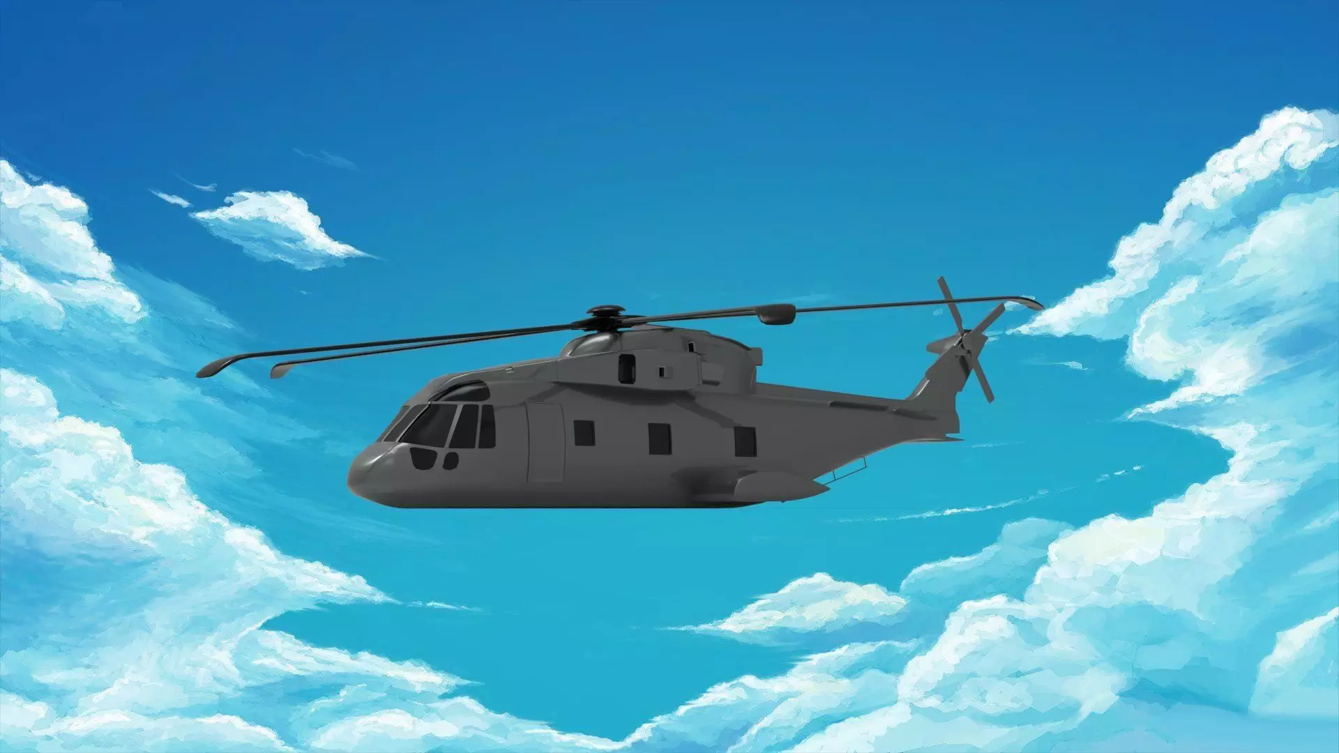 AgustaWestland AW101 3D model_0