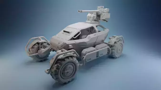 KV-Vehicle-001 space vehicle ADD-ON 3D print model