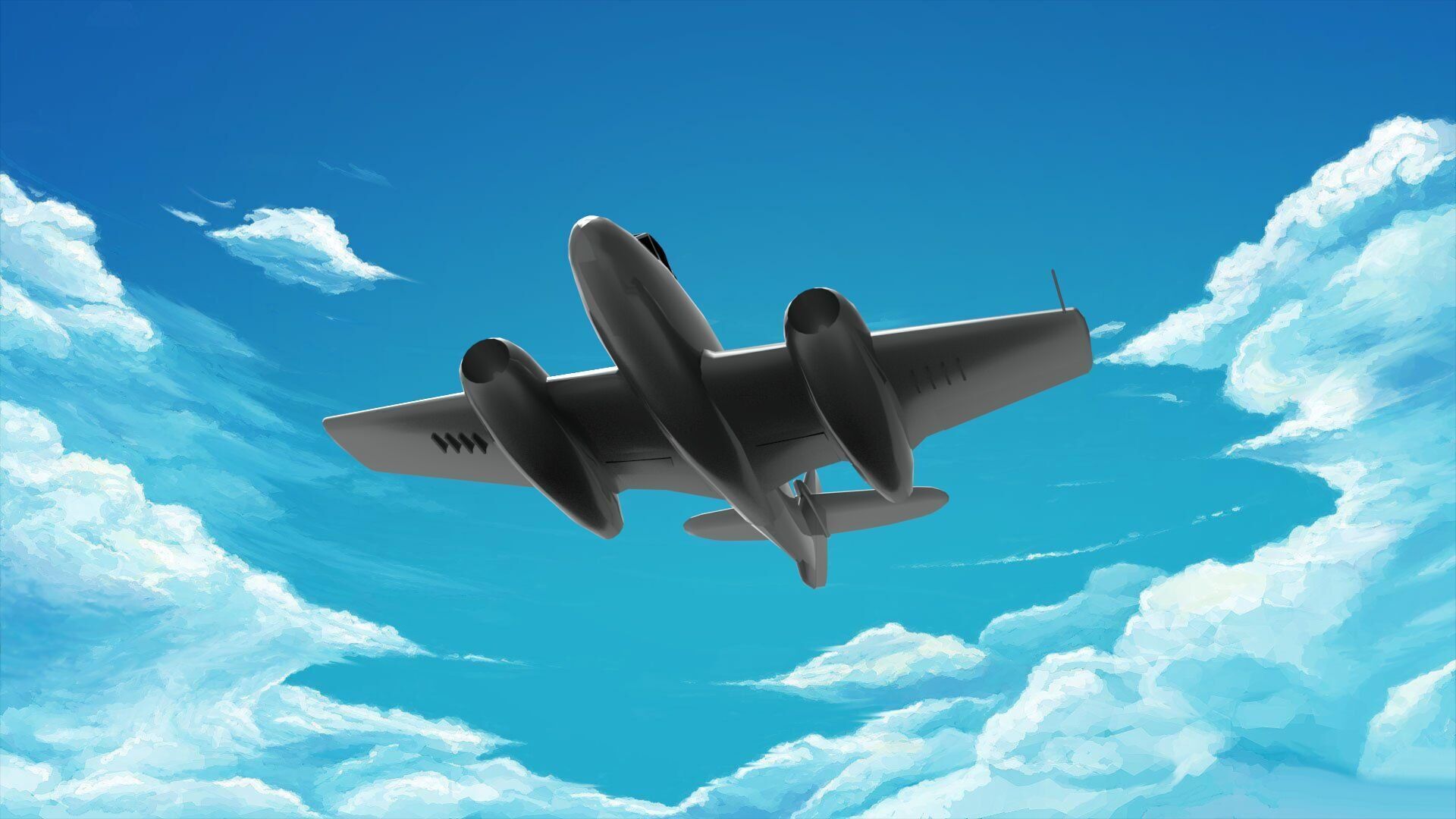 Gloster Meteor 3D model_2