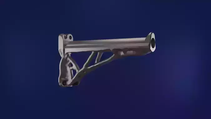 Handtuchhalter Wandmontage mit generativem Design 3D Druck 