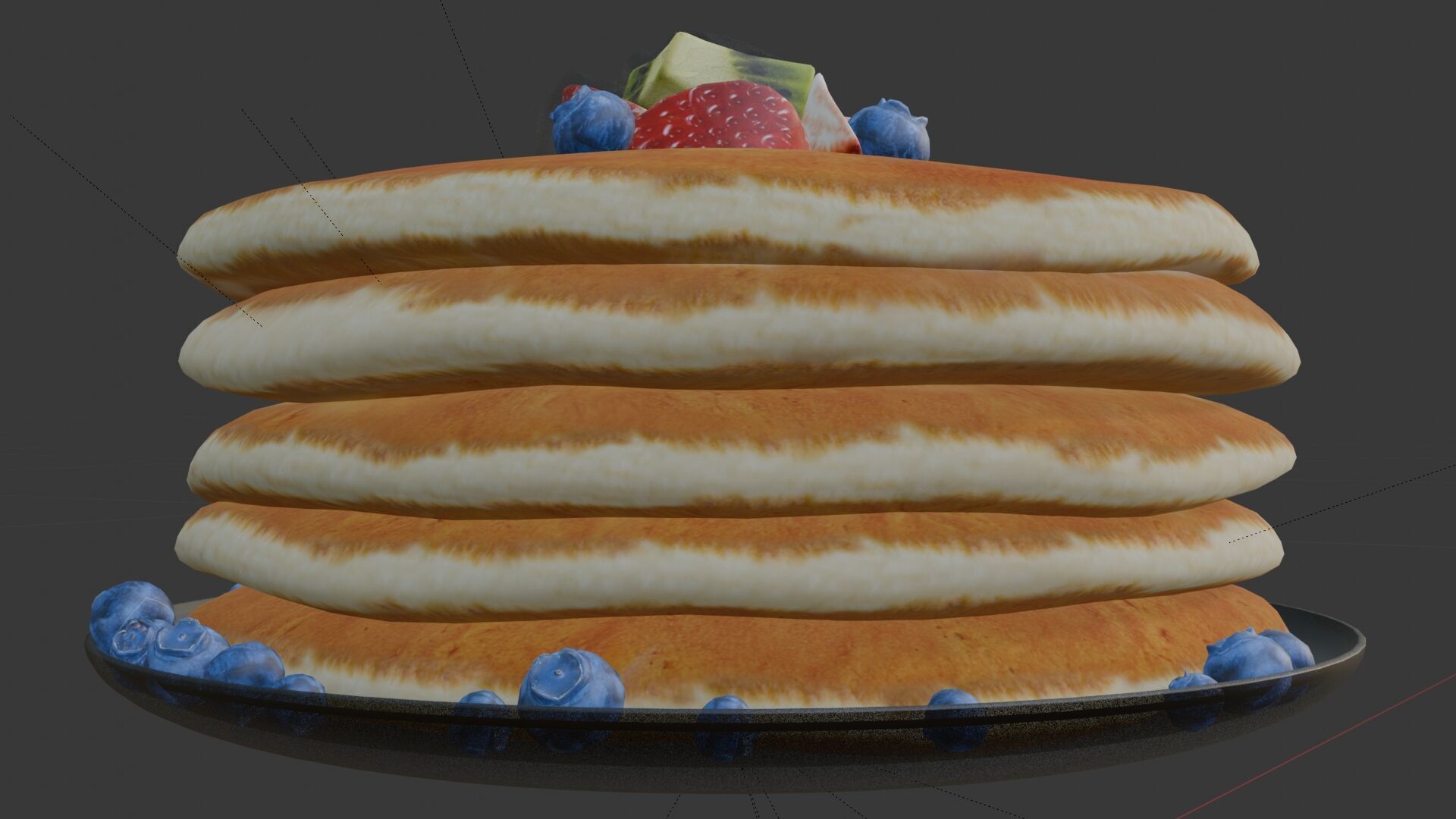 Pancake 3D model_4