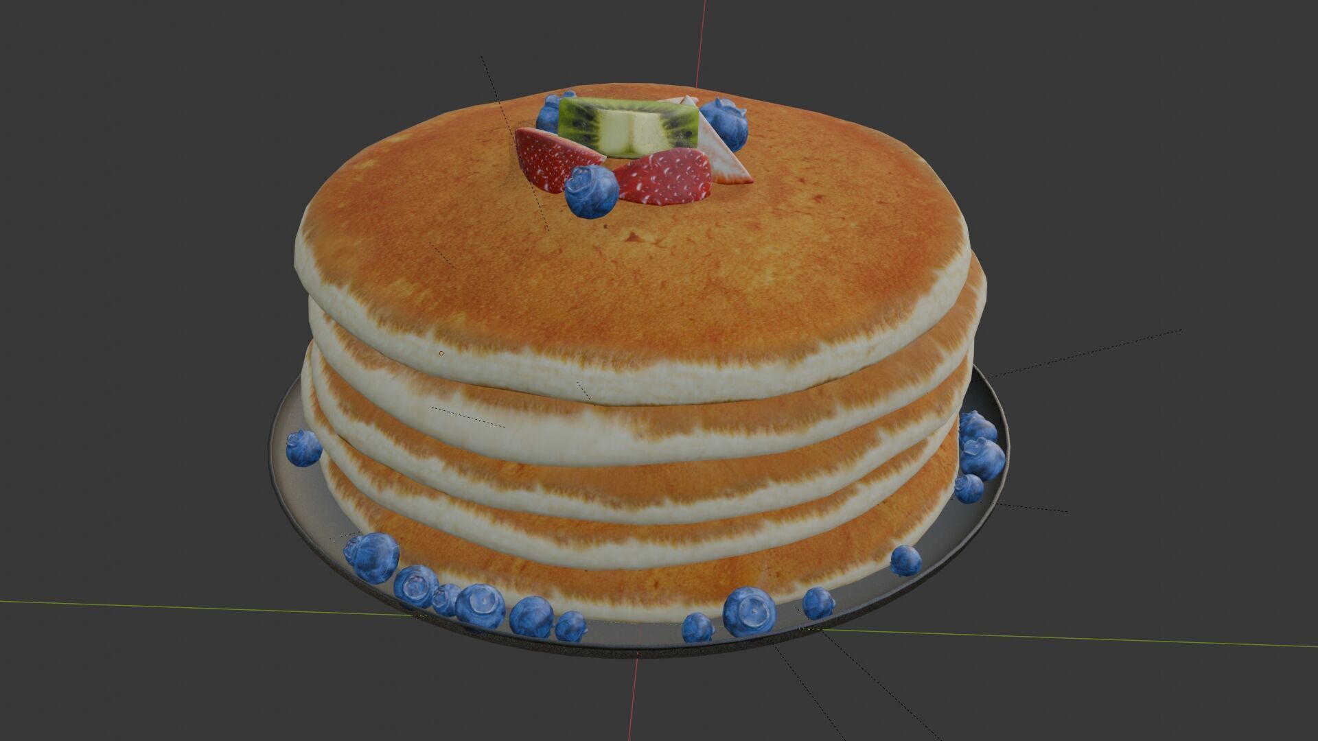Pancake 3D model_1