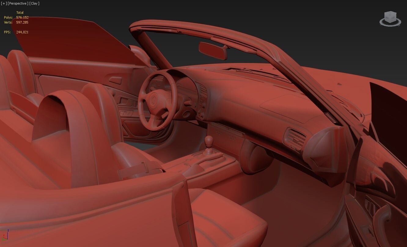 Honda S2000 ap1 3D model_17