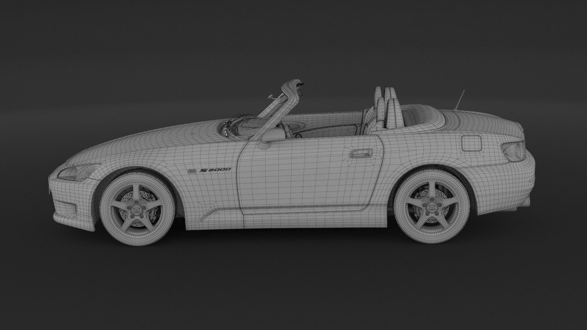 Honda S2000 ap1 3D model_14