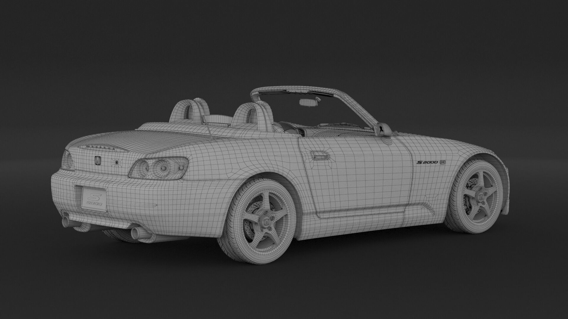 Honda S2000 ap1 3D model_13