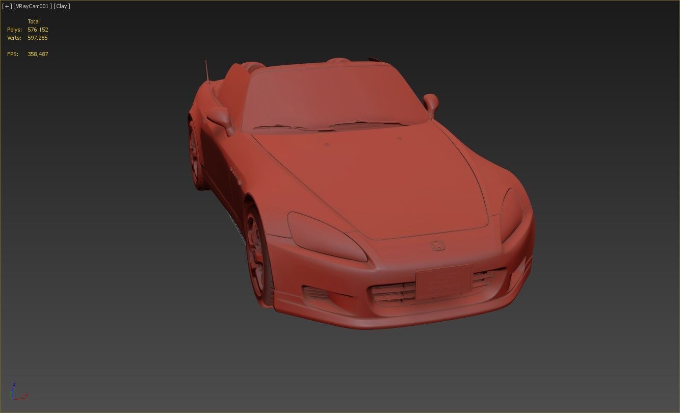 Honda S2000 ap1 3D model_15