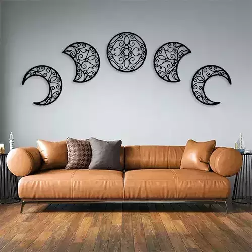 LUNAR PHASES MURAL