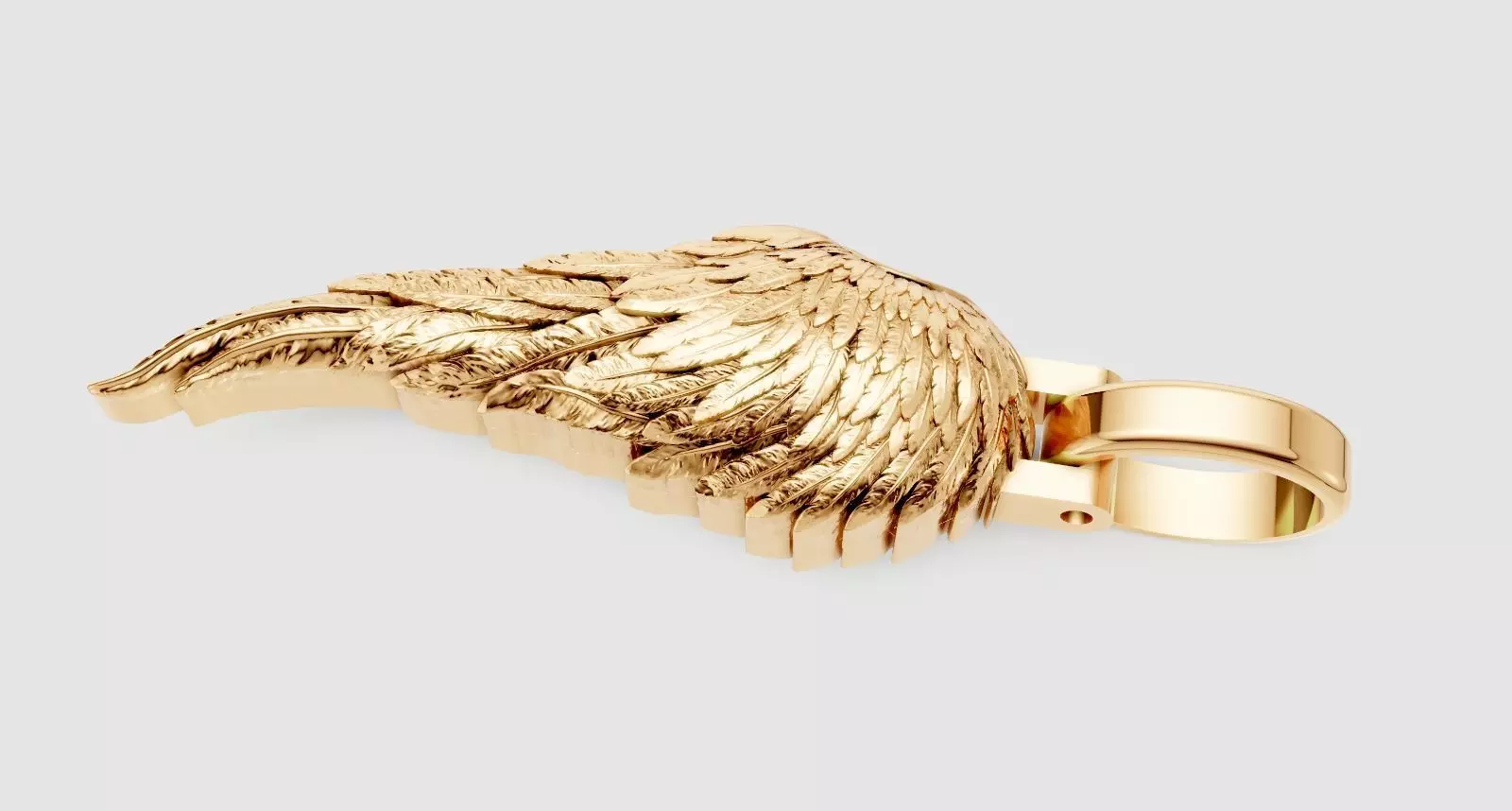 Wings pendant 3D print model_0
