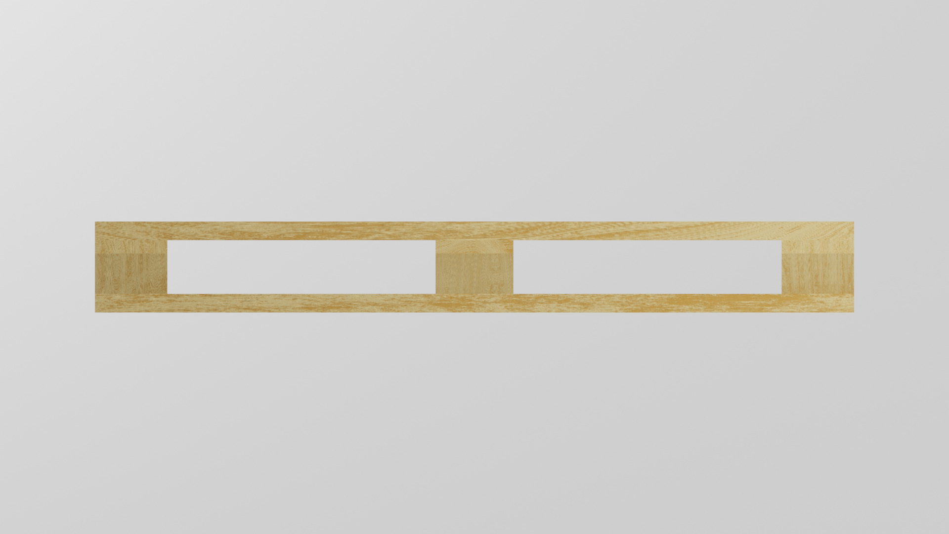 Wooden European Pallet Low-poly 3D model_3