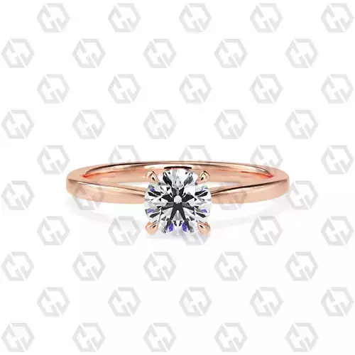 Ring 159 Round shape with hidden signature diamond both side