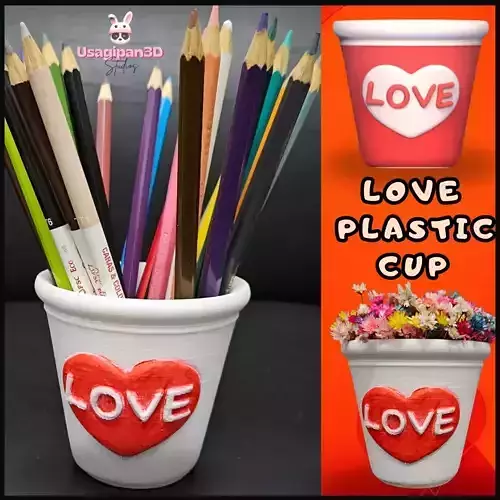 Love Plastic Cup