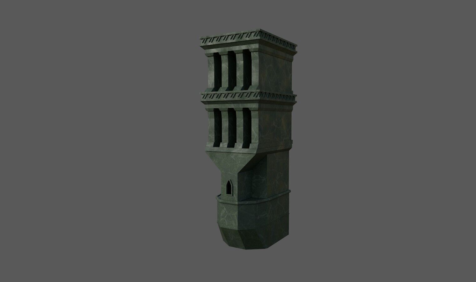 3D model kitbash of Mines of Moria Low-poly 3D model_6