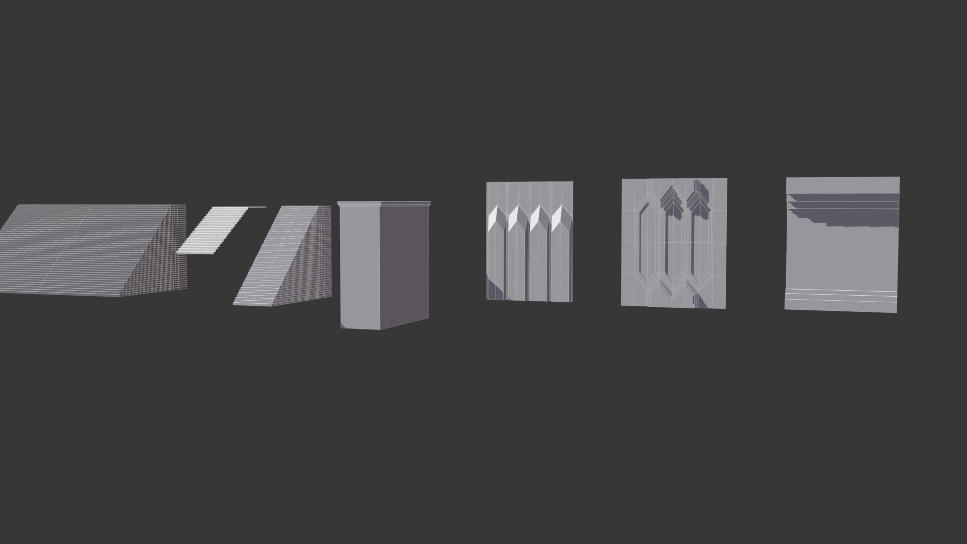 3D model kitbash of Mines of Moria Low-poly 3D model_13