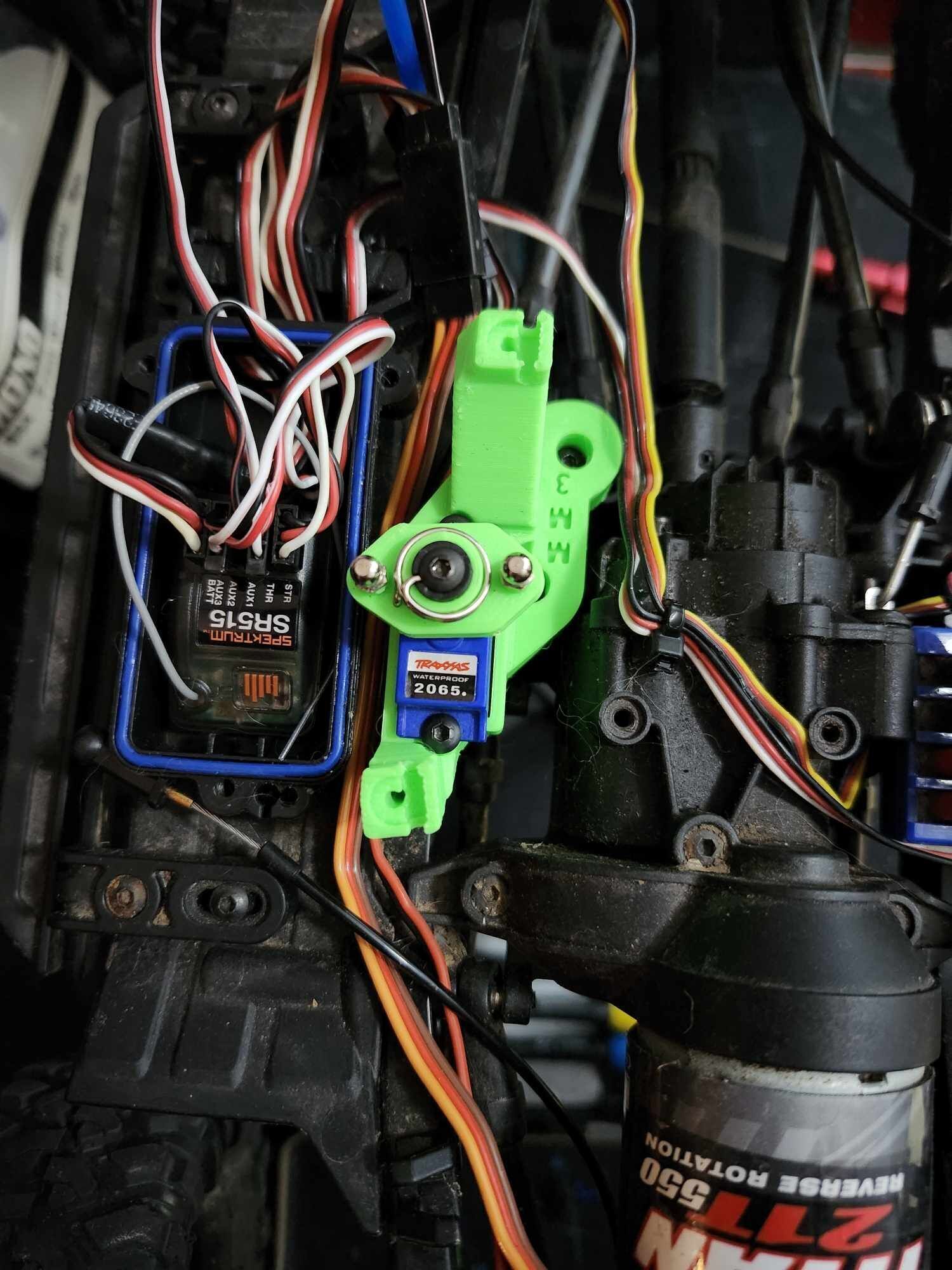 Traxxas TRX4 Servo Eliminator 3D print model_2
