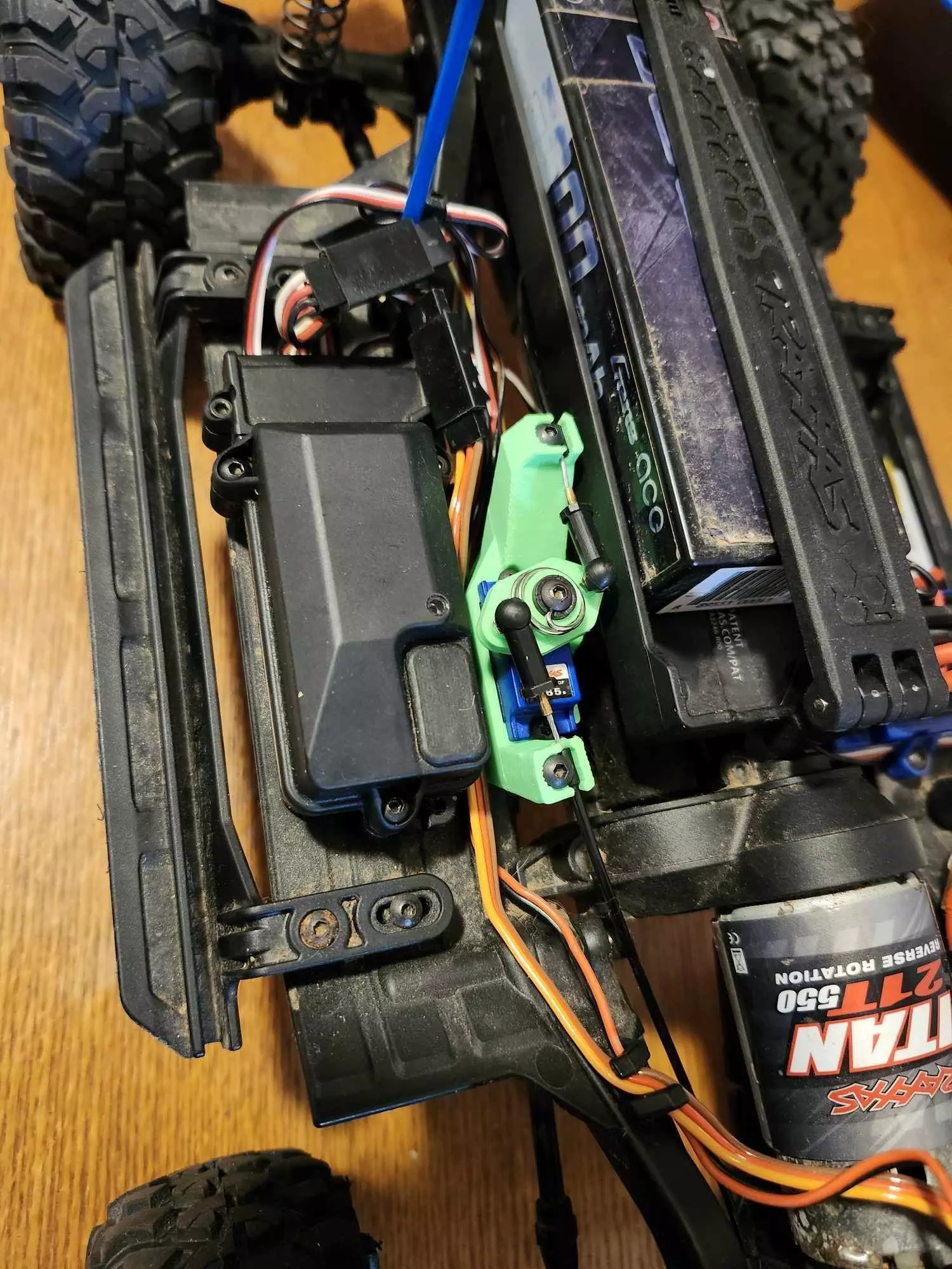 Traxxas TRX4 Servo Eliminator 3D print model_0