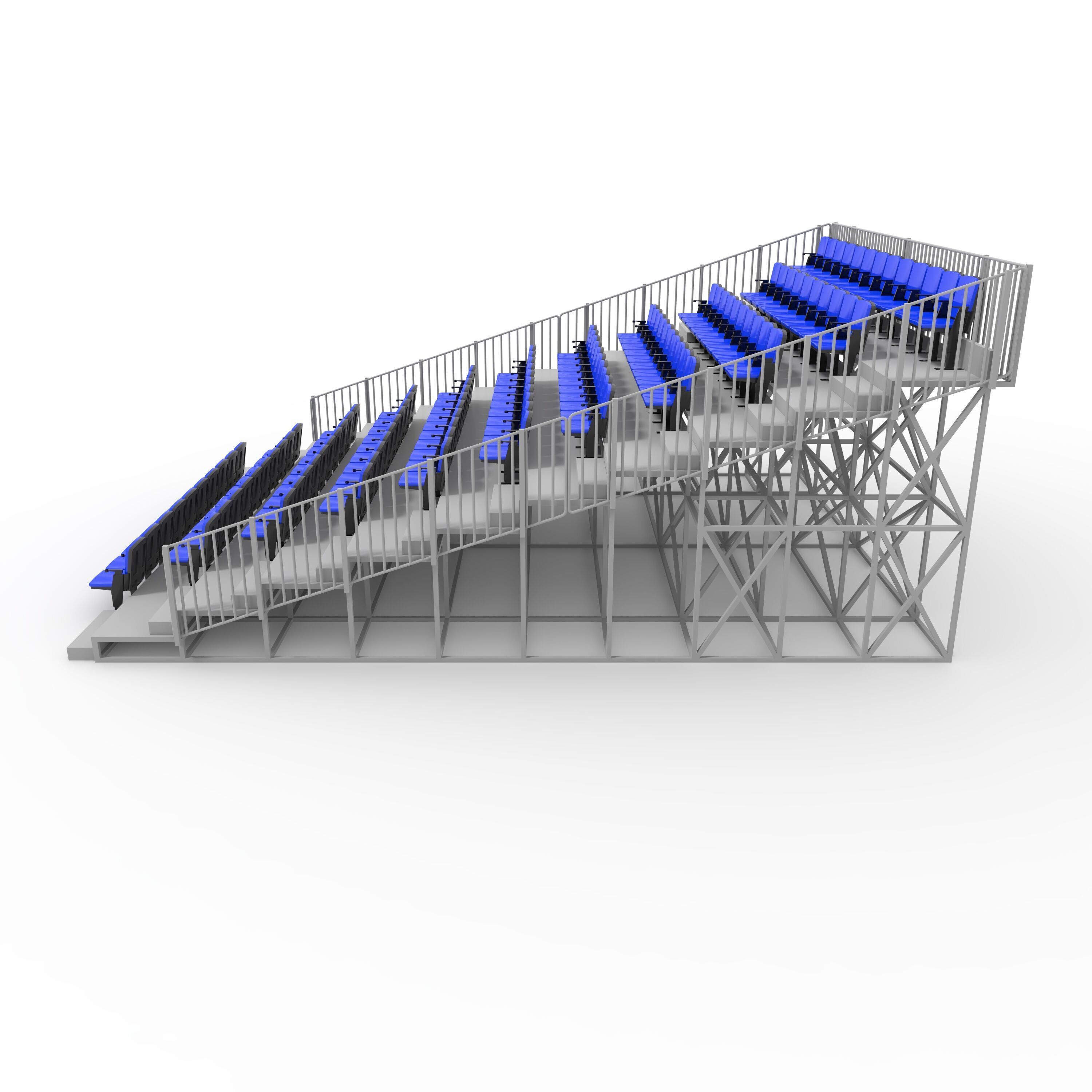 Bleachers 16 3D model_4