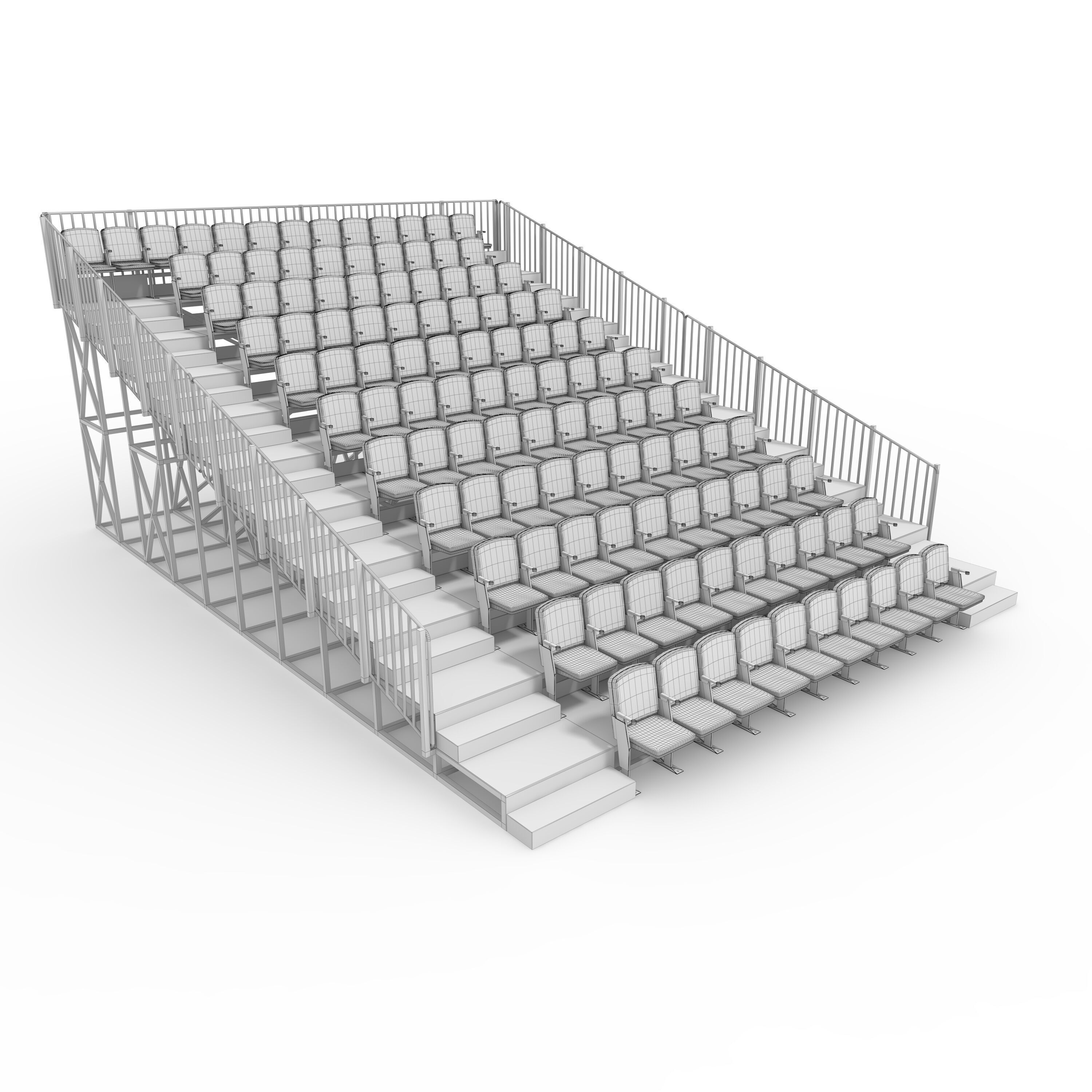 Bleachers 16 3D model_1
