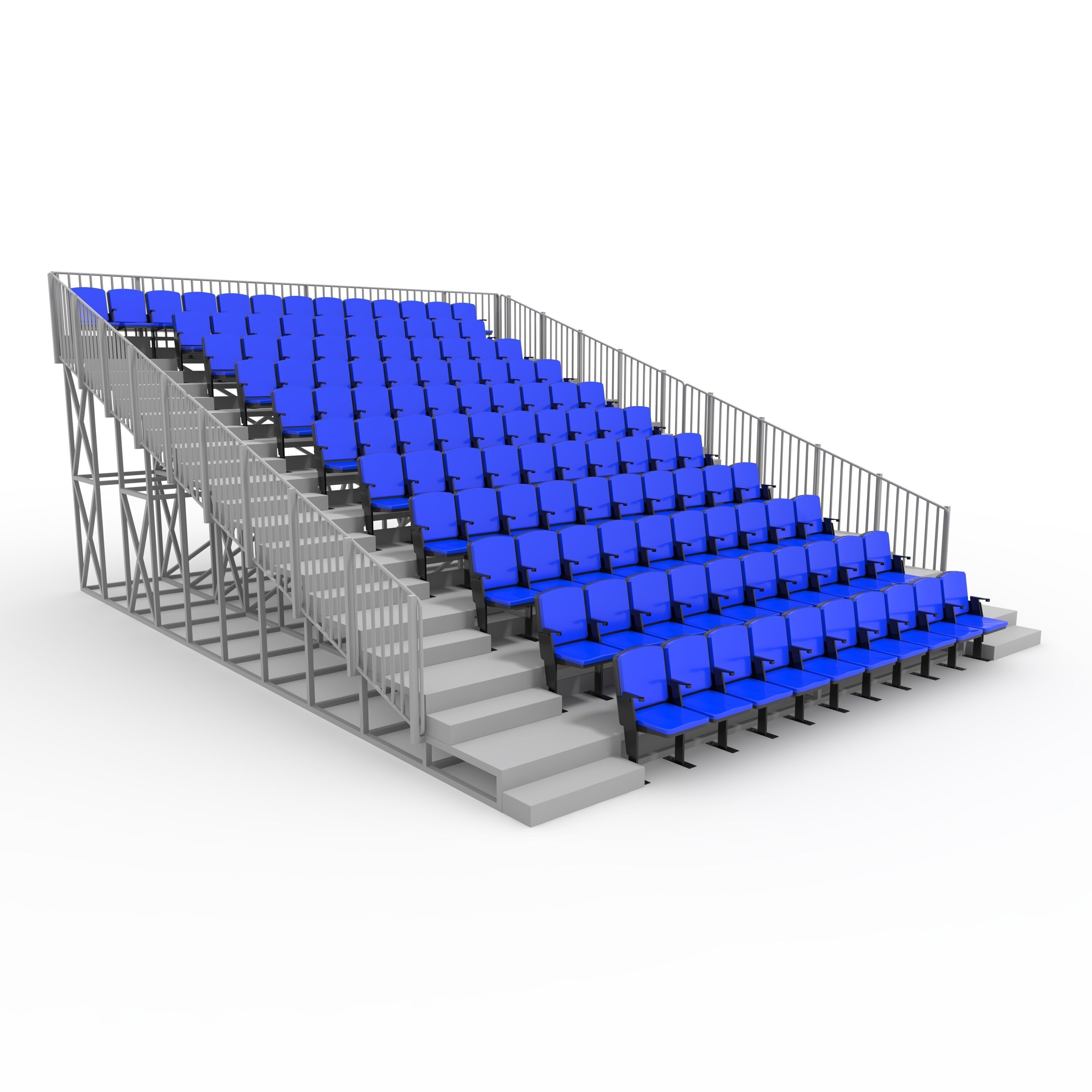 Bleachers 16 3D model_8