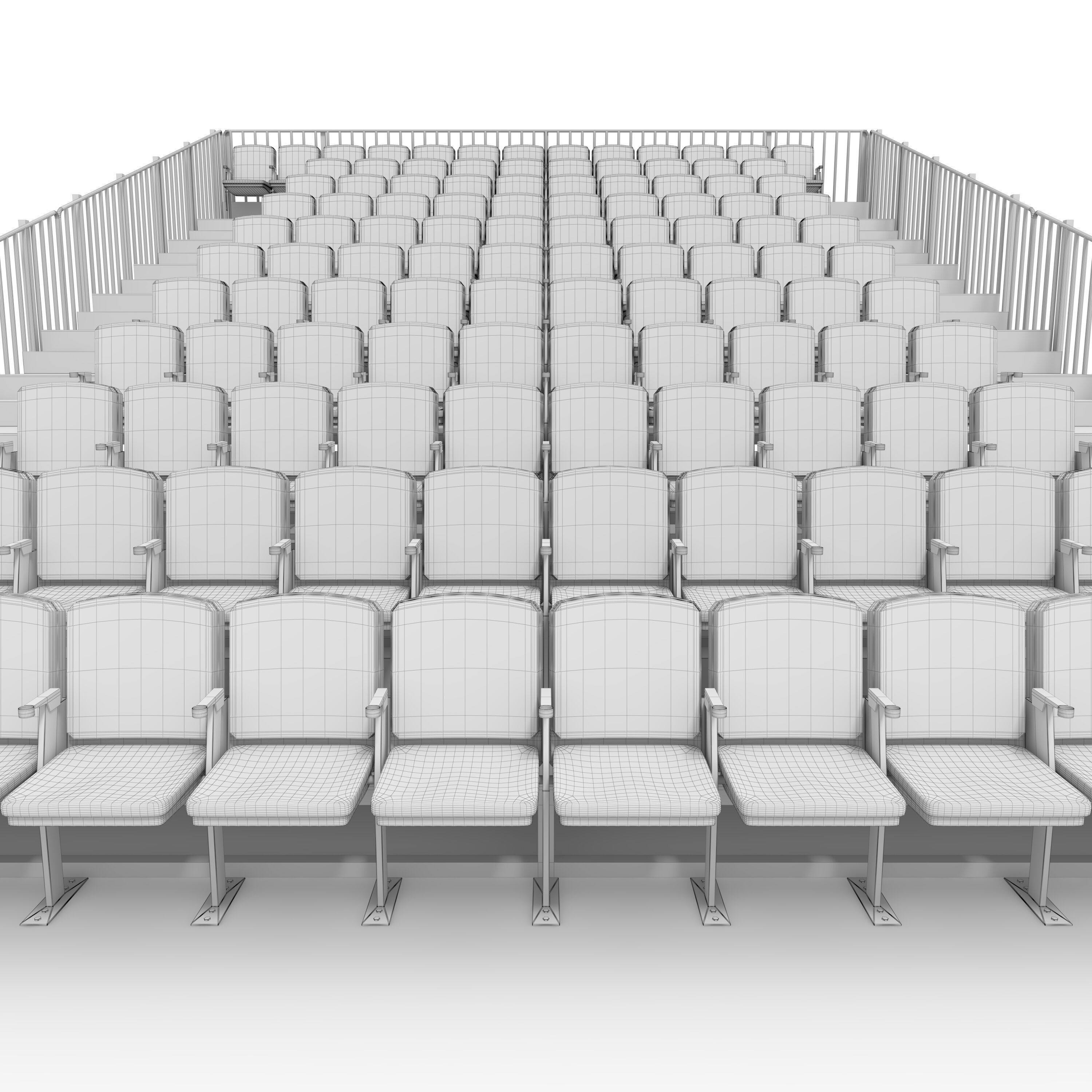 Bleachers 16 3D model_19