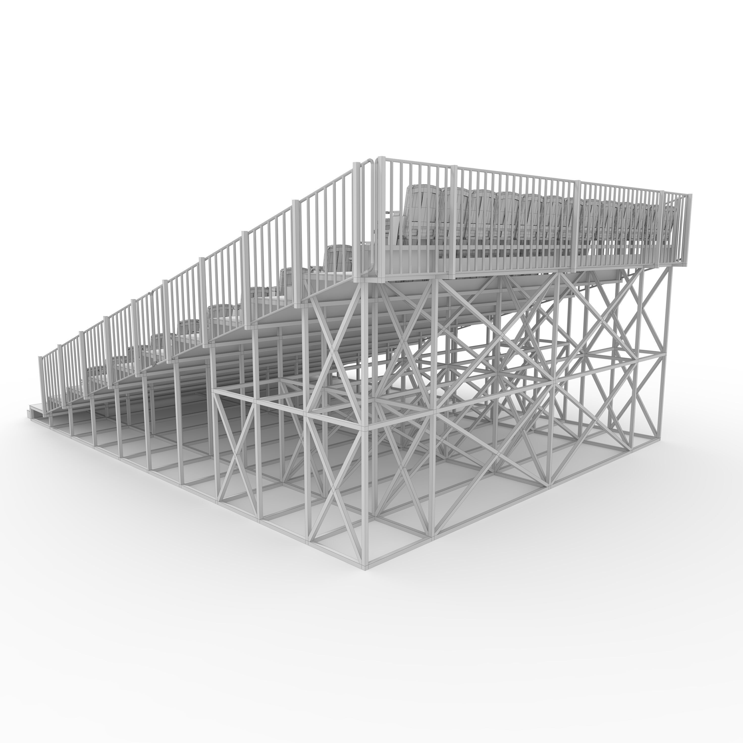Bleachers 16 3D model_15