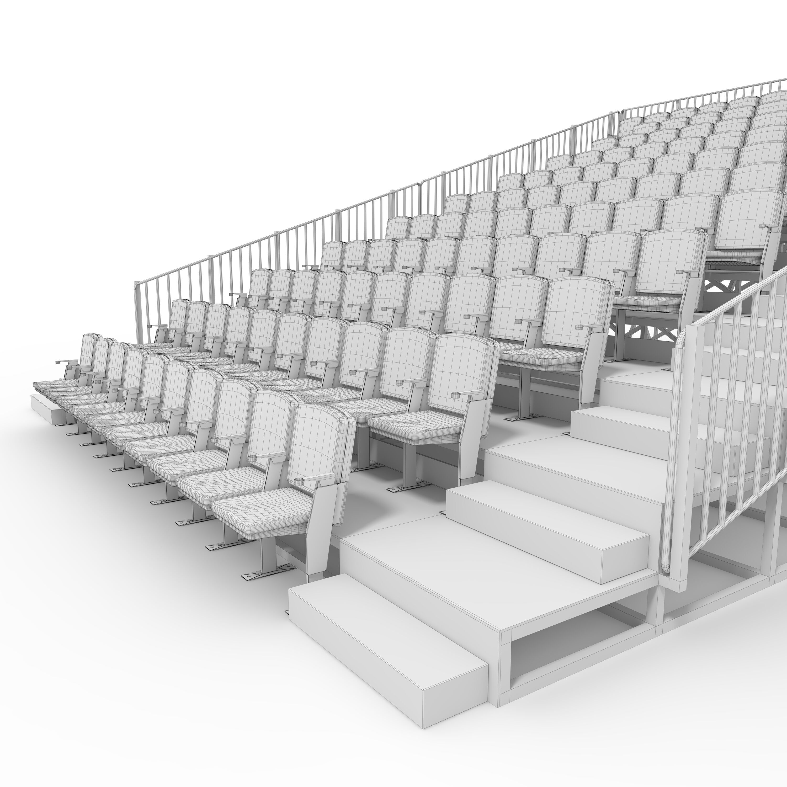 Bleachers 16 3D model_21