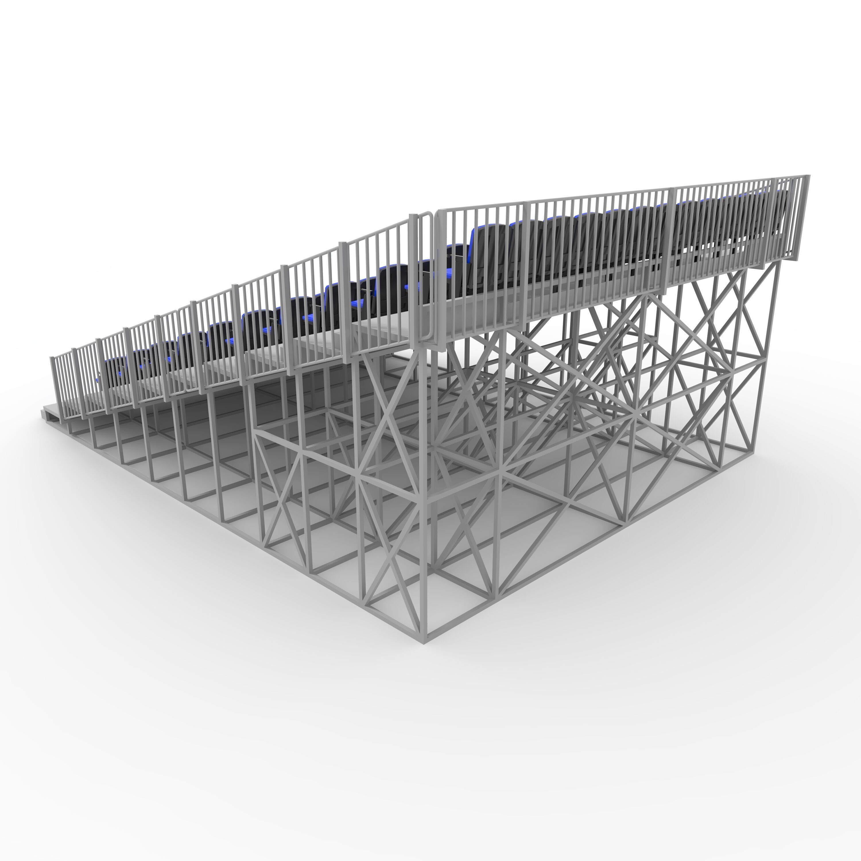 Bleachers 16 3D model_6