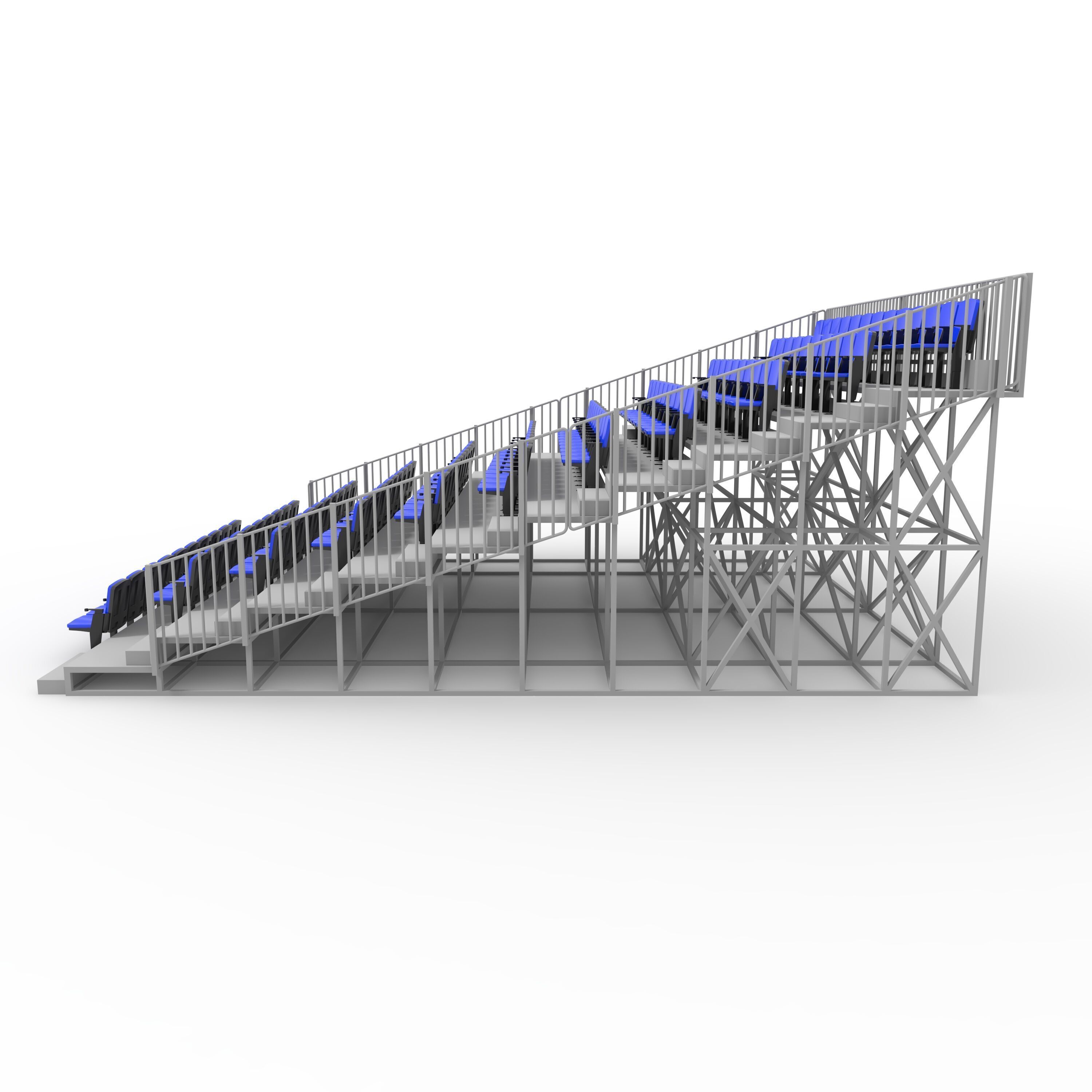 Bleachers 16 3D model_12