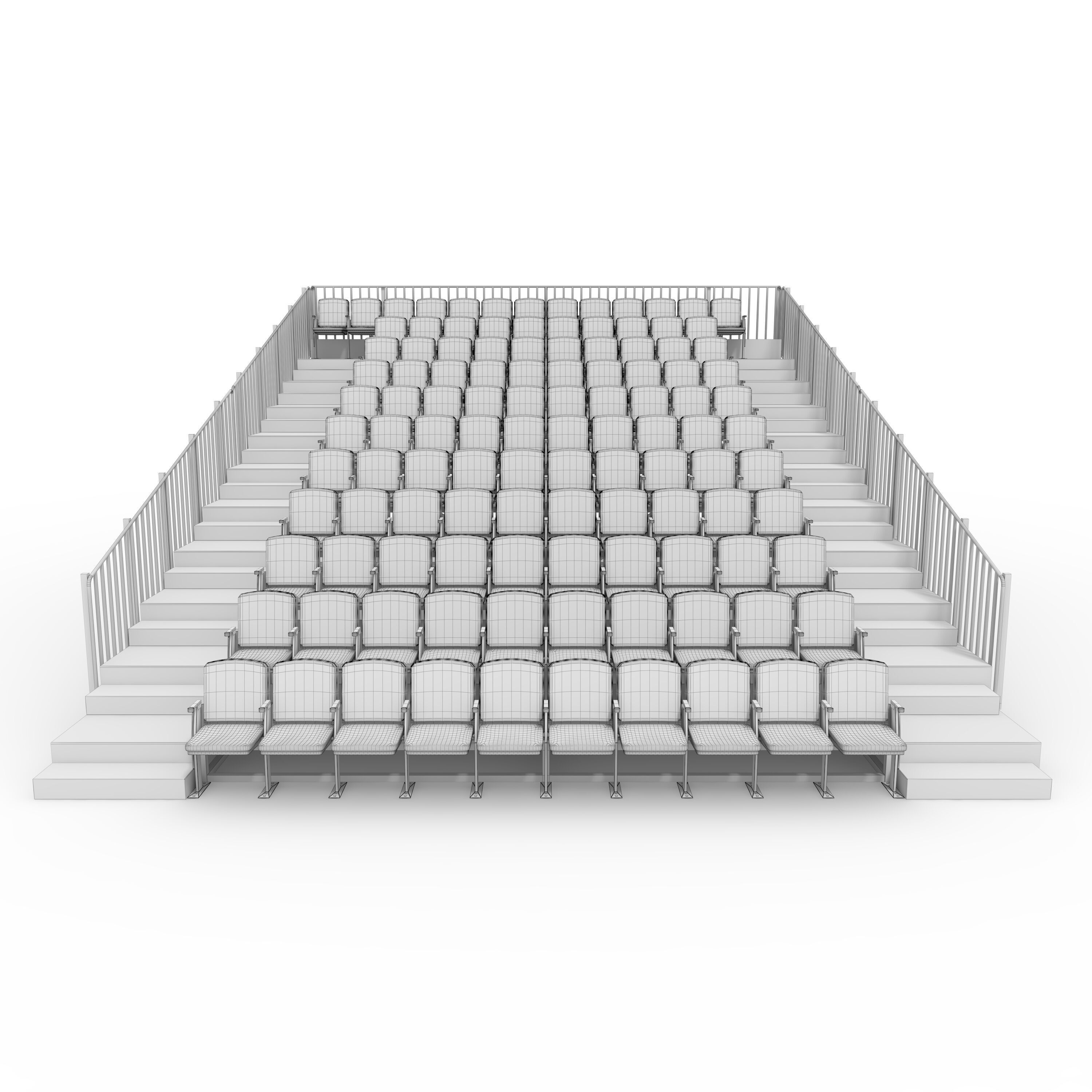 Bleachers 16 3D model_11