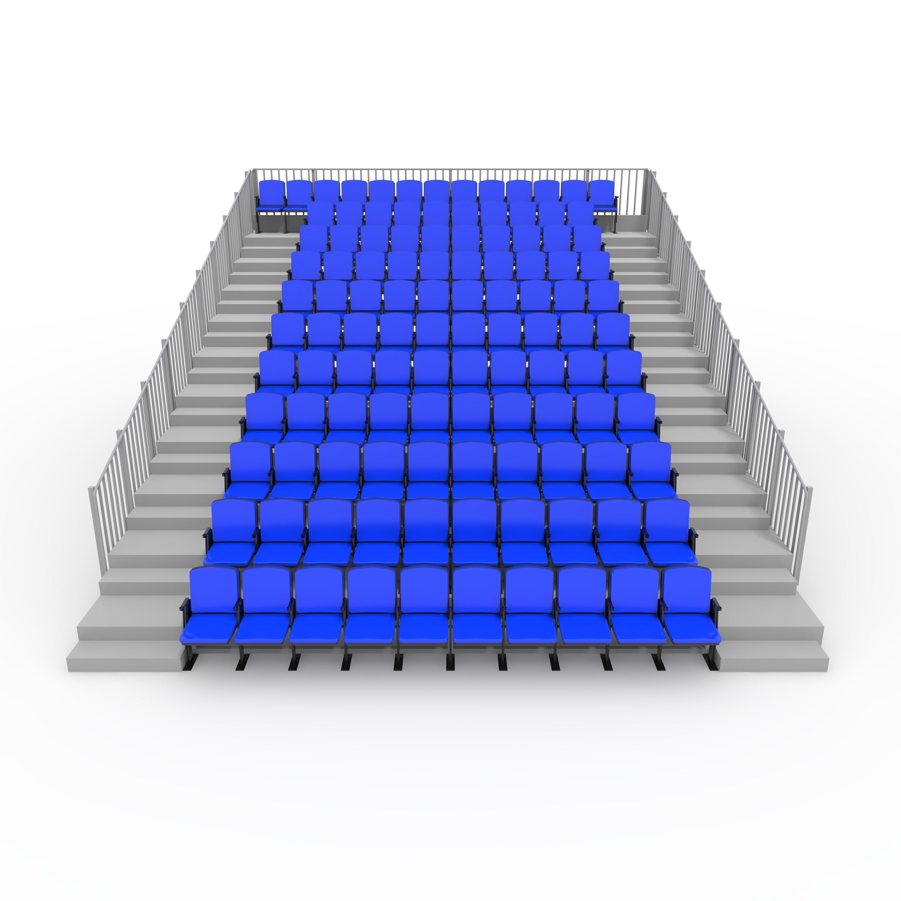 Bleachers 16 3D model_2