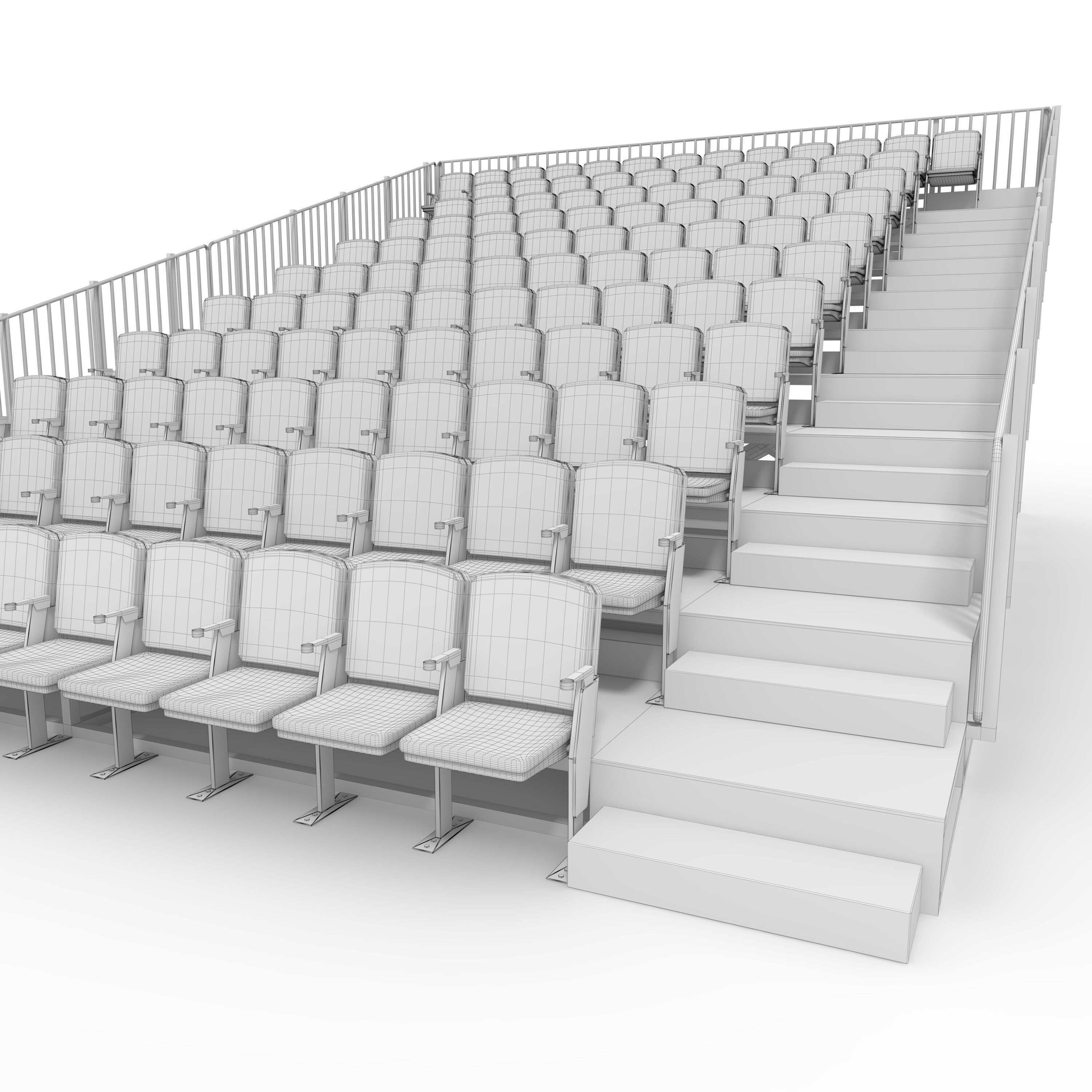Bleachers 16 3D model_23