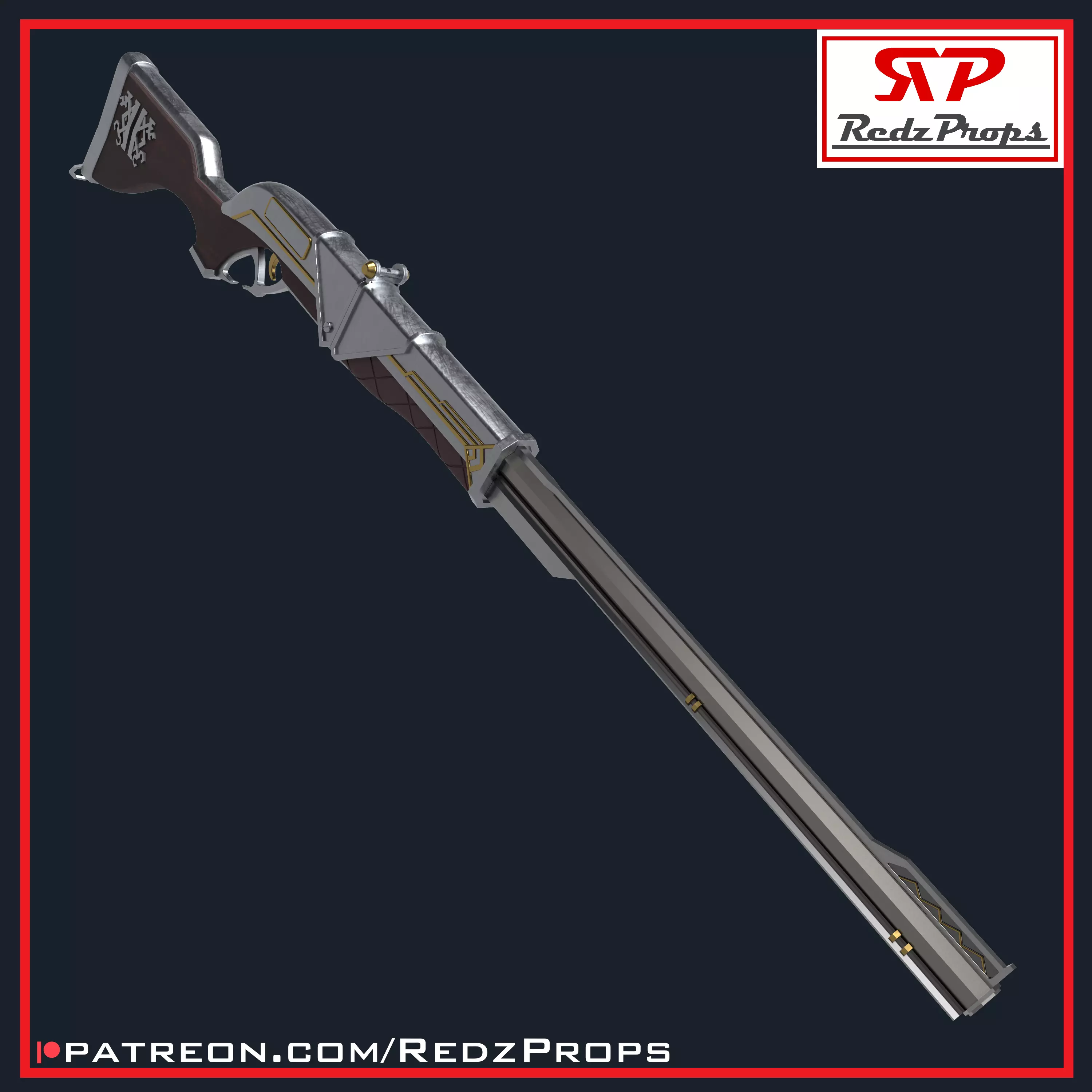 Caitlyn Kiramman Rifle Cosplay Prop 3D print model