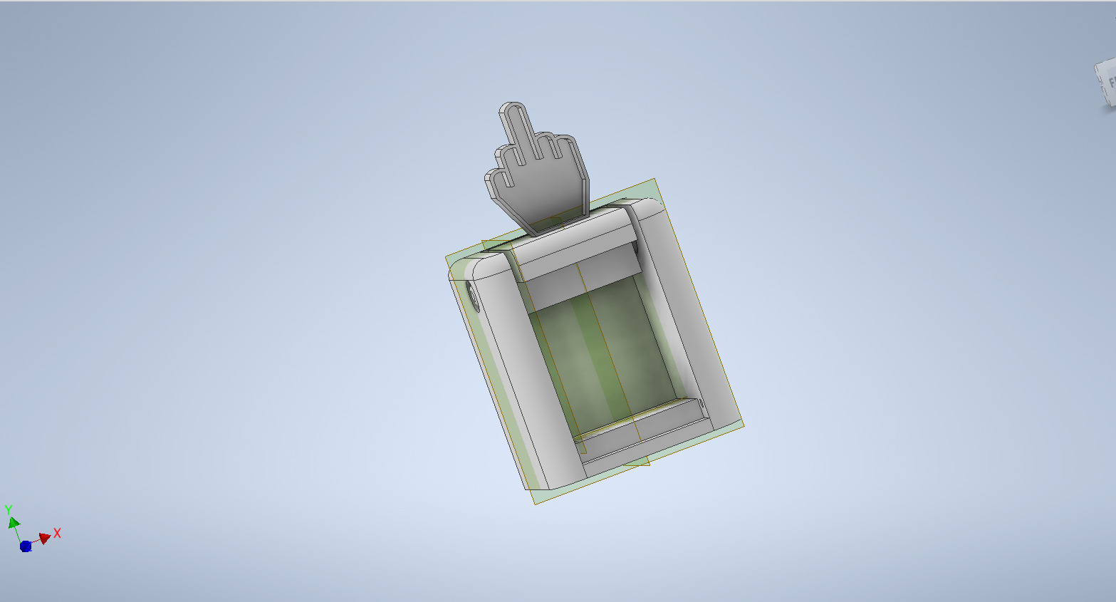 Middle Finger Box 3D print model_3