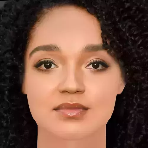 Aisha Dee Head - No Hair - Low poly head for game
