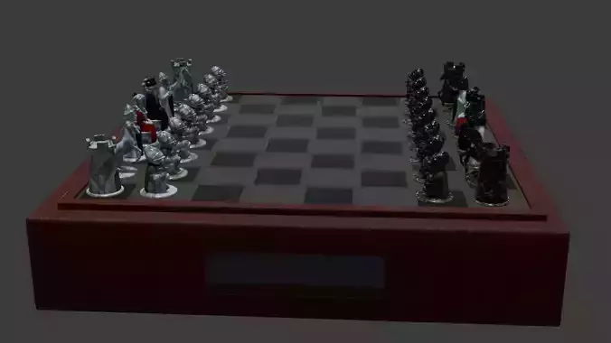 Tabuleiro de xadrez completo