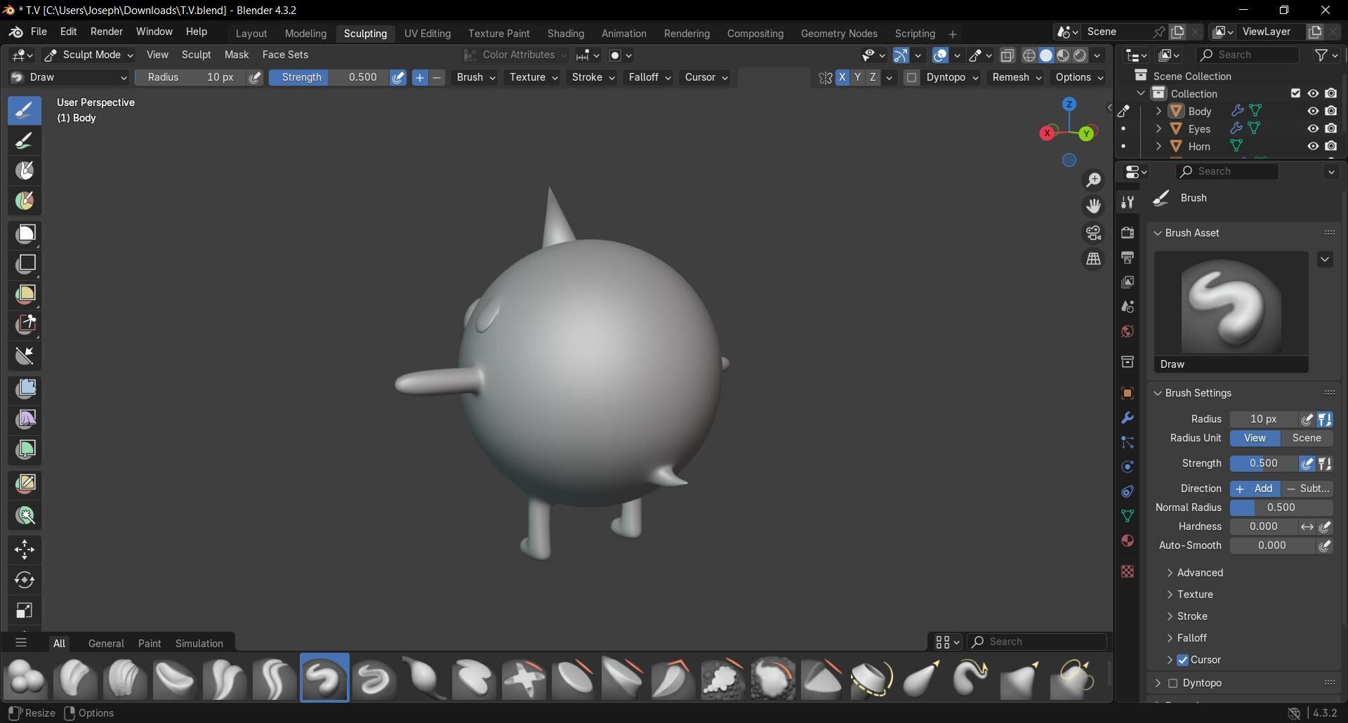 TV the son of Jake 3D model_2