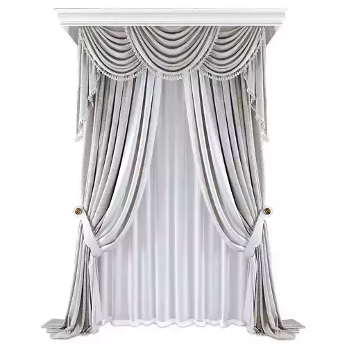 Curtains625 Low-poly 3D model