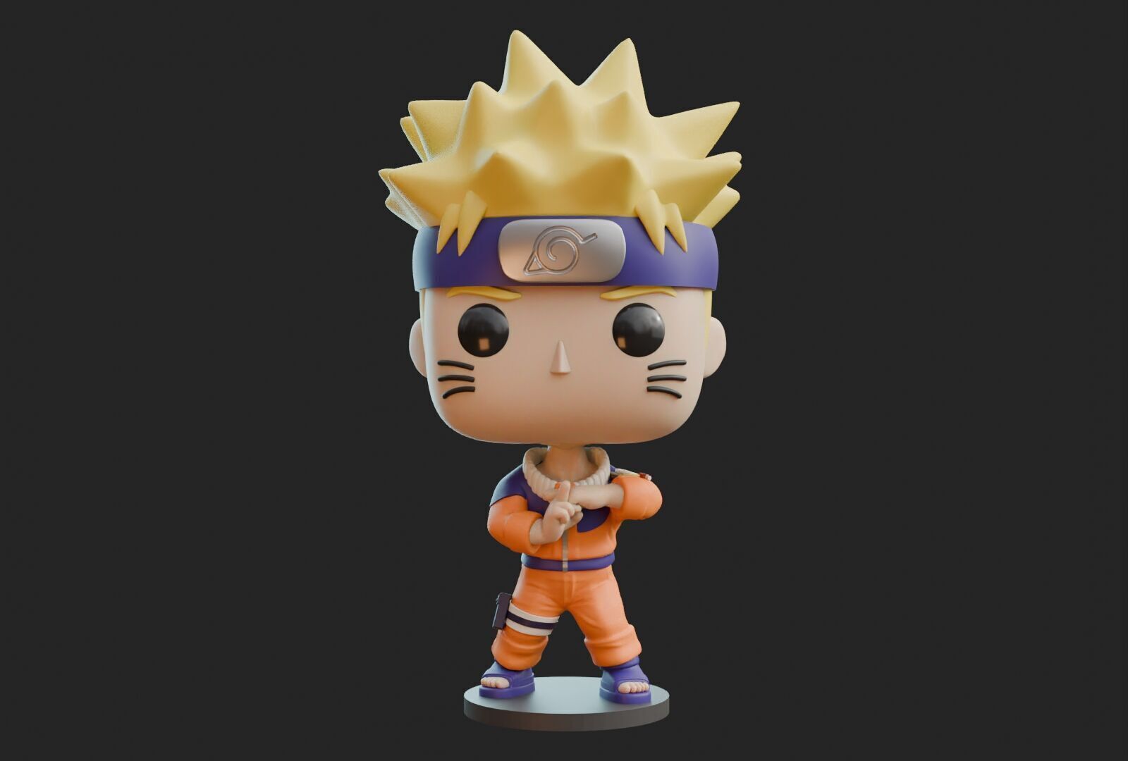Naruto Kage Bunshin no Jutsu Funko Pop Fan Art 3D print model_1