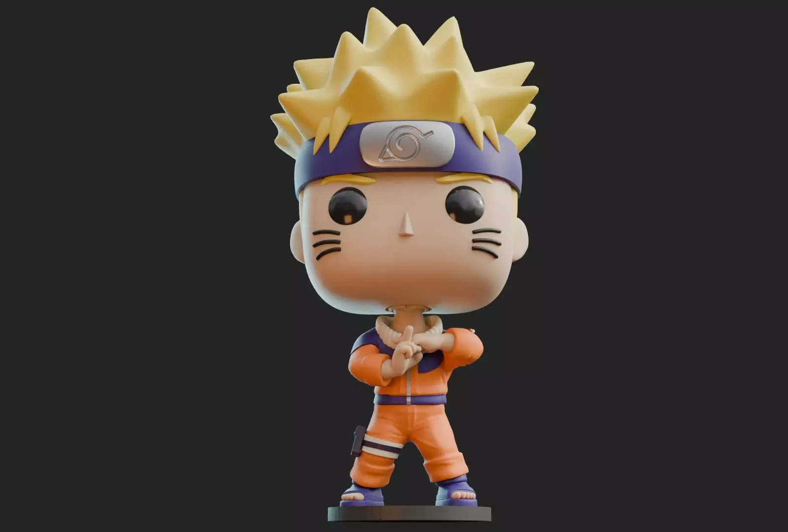 Naruto Kage Bunshin no Jutsu Funko Pop Fan Art 3D print model_0