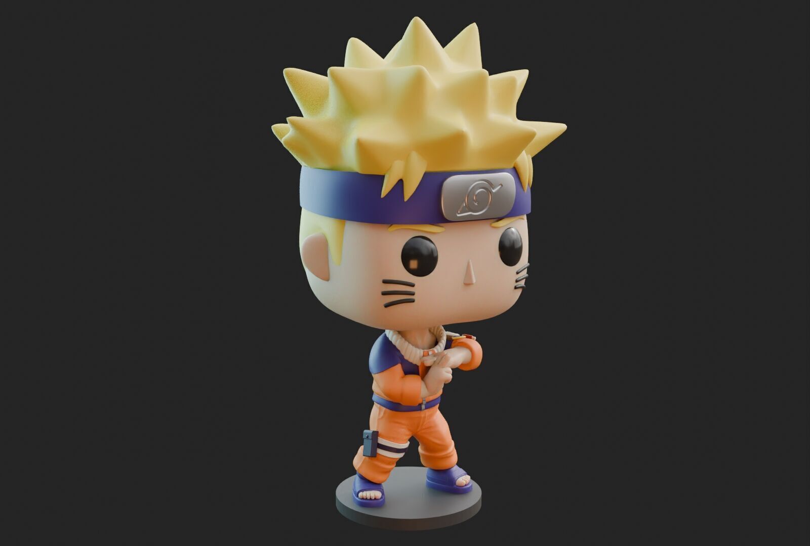 Naruto Kage Bunshin no Jutsu Funko Pop Fan Art 3D print model_3